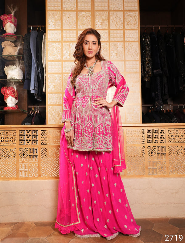 Rani Colour Gharara Set(LE-WGHA_2719)