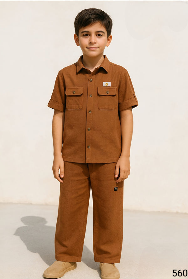 Brown Colour Co-Ord Set(BC-BCOS_560)