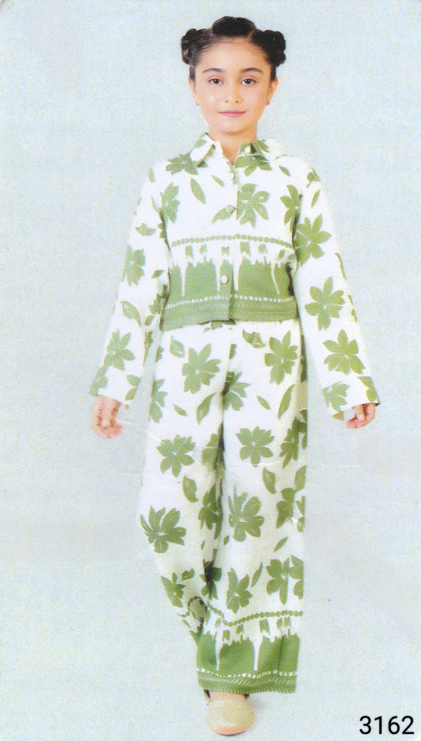 Olive Green Colour Co-Ord Set(GC-GCOS_3162)