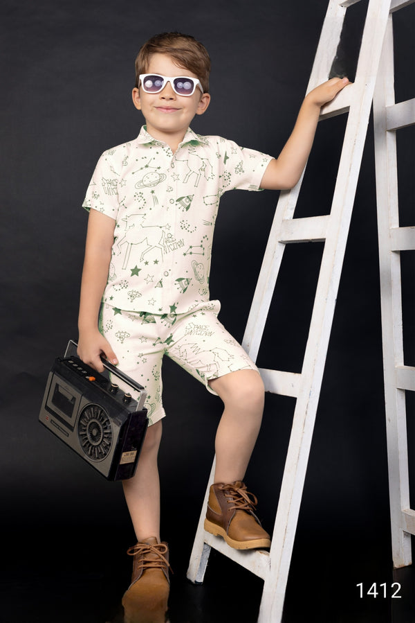 Green Colour Co-Ord Set(BC-BCOS_1412)