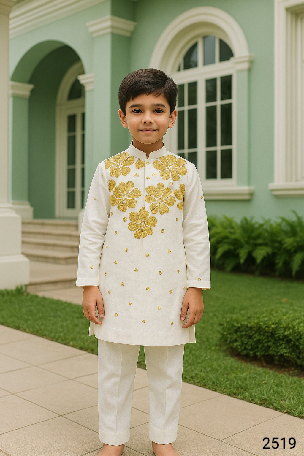 White Colour Kurta Set(BE-BKUS_2519)