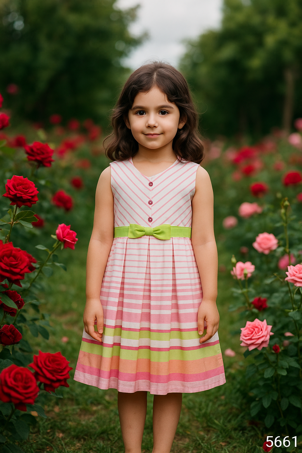 Pink Colour Casual Frock(GC-GFRC_5661)