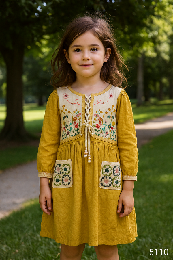 Yellow Colour Middie(GC-GMID_5110)