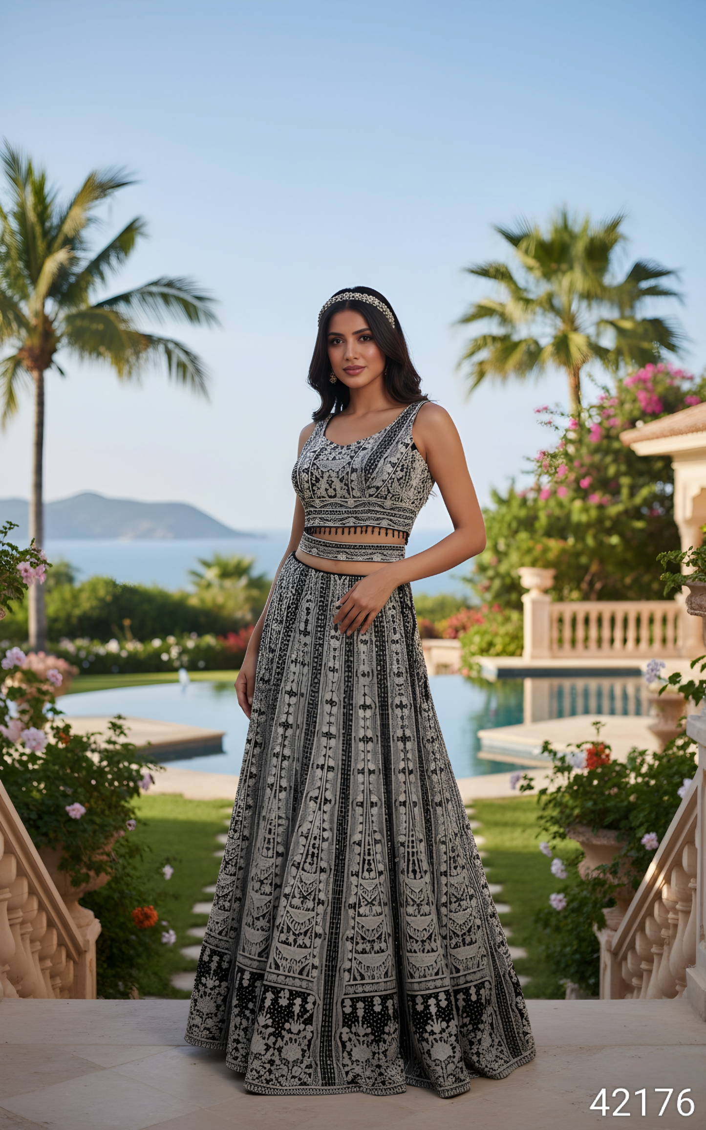 Black Colour Plazo Set(LE-WPZS_42176)