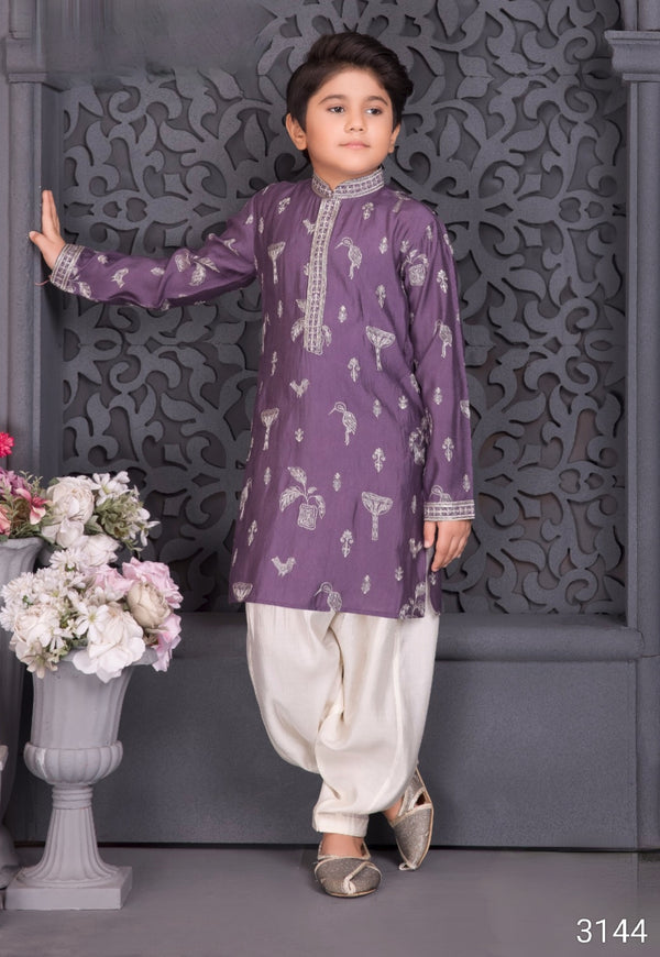 Purple Colour Kurta Set(BE-BKUS_3144)