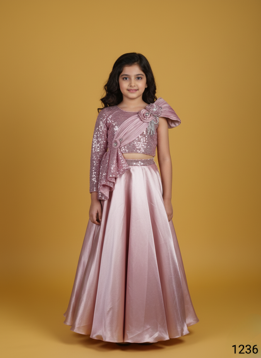 Pink Colour Ghaghra Choli(GE-GGHC_1236)
