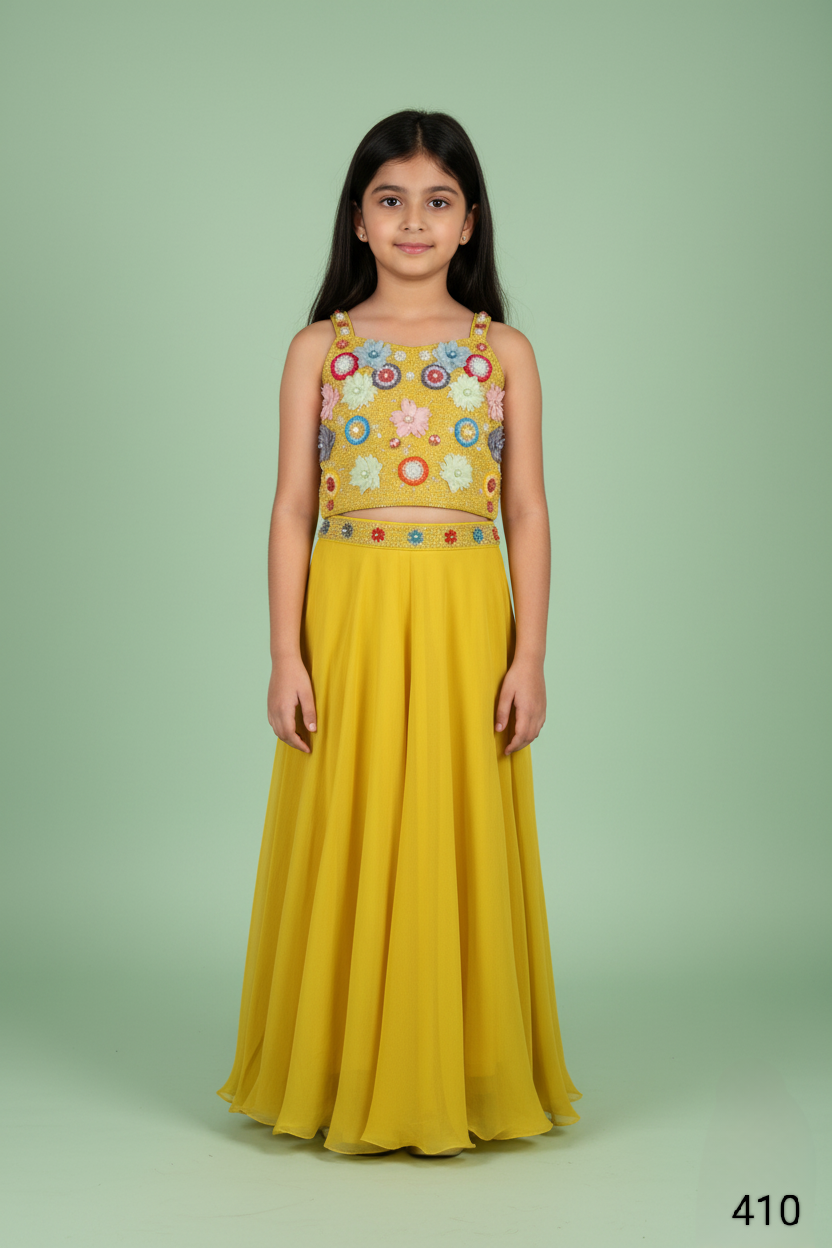 Yellow Colour Plazo Set(GE-GPZS_410)