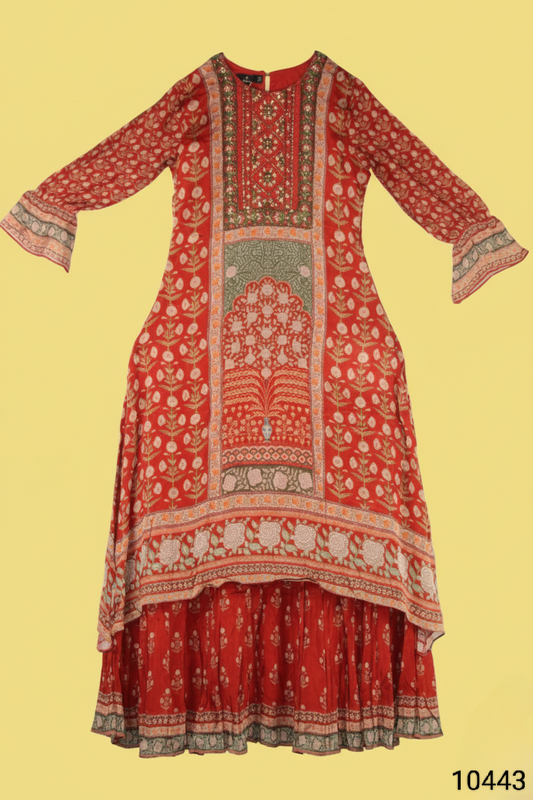 Rust Colour Kurti(LC-WKIC_10443)