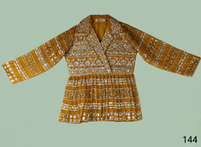 Gold Colour Plazo Set(GE-GPZS_144)