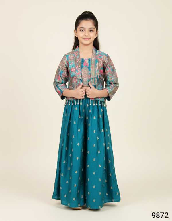 Rama Green Colour Plazo Set(GE-GPZS_9872)