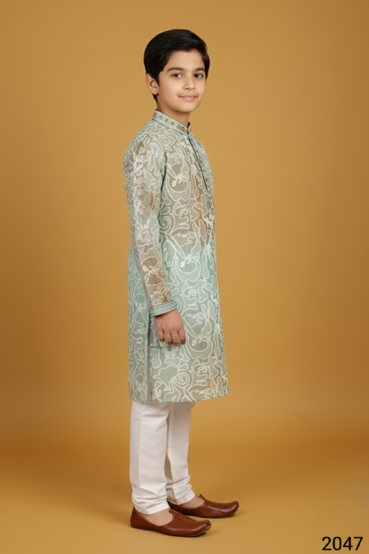 Green Colour Kurta Set(BE-BKUS_2047)