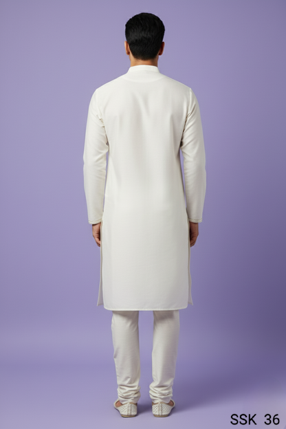 Cream Colour Kurta with Bottom(ME-MKUS_SSK 36)