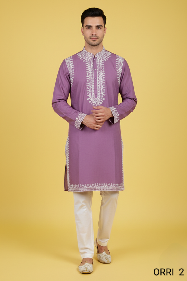 Lavender Colour Kurta with Bottom(ME-MKUS_ORRI 2)