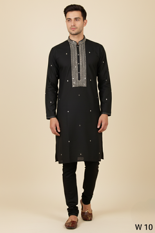 Black Colour Kurta with Bottom(ME-MKUS_W 10)