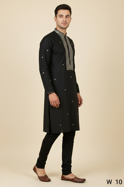 Black Colour Kurta with Bottom(ME-MKUS_W 10)
