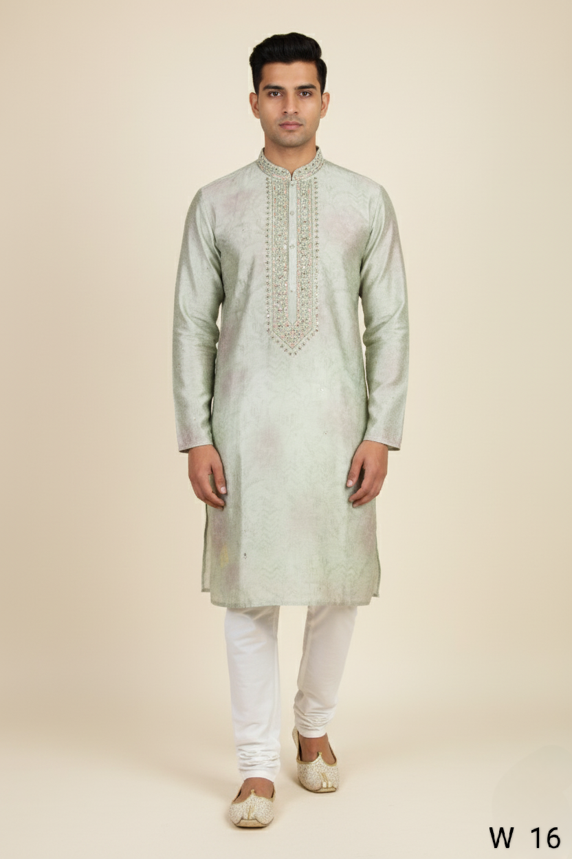 Green Colour Kurta with Bottom(ME-MKUS_W 16)