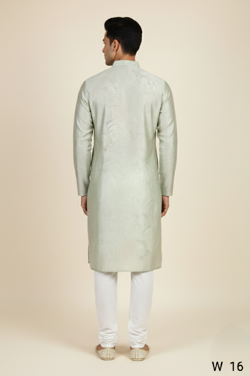 Green Colour Kurta with Bottom(ME-MKUS_W 16)