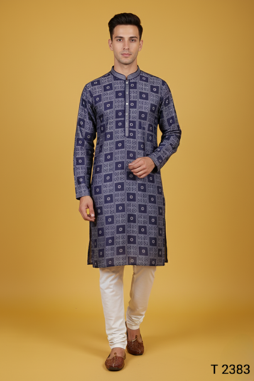 Purple Colour Kurta with Bottom(ME-MKUS_T 2383)