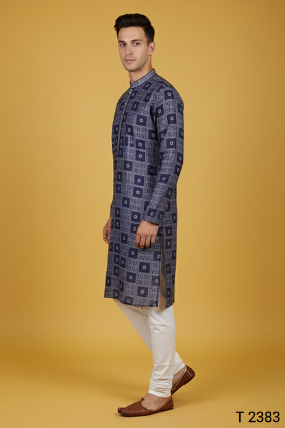 Purple Colour Kurta with Bottom(ME-MKUS_T 2383)