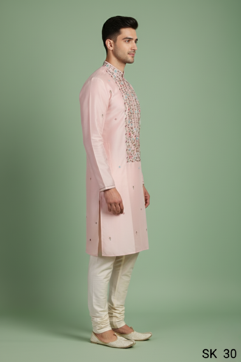 Peach Colour Kurta with Bottom(ME-MKUS_SK 30)