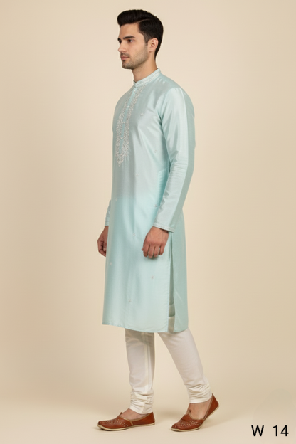Pista Colour Kurta with Bottom(ME-MKUS_W 14)