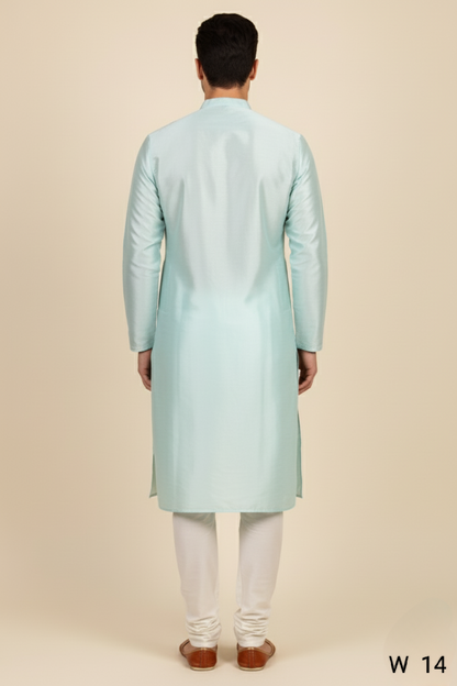 Pista Colour Kurta with Bottom(ME-MKUS_W 14)
