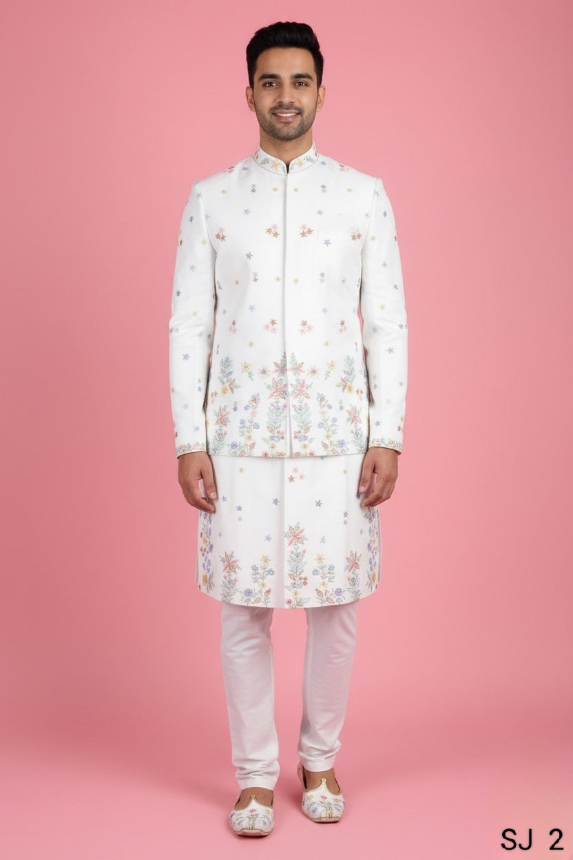 Cream Colour Bundi Set(ME-MBUS_SJ  2)