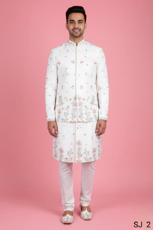 Cream Colour Bundi Set(ME-MBUS_SJ  2)