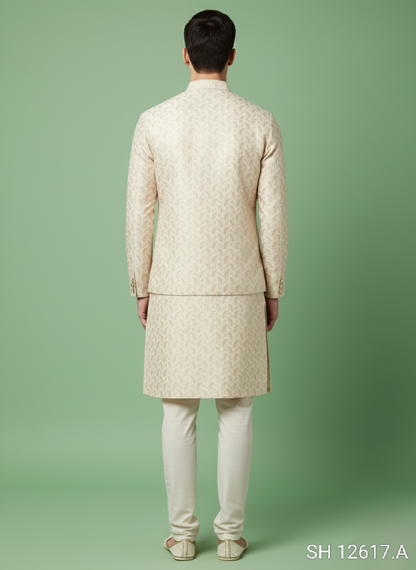 Cream Colour Bundi Set(ME-MBUS_SH 12617.A)