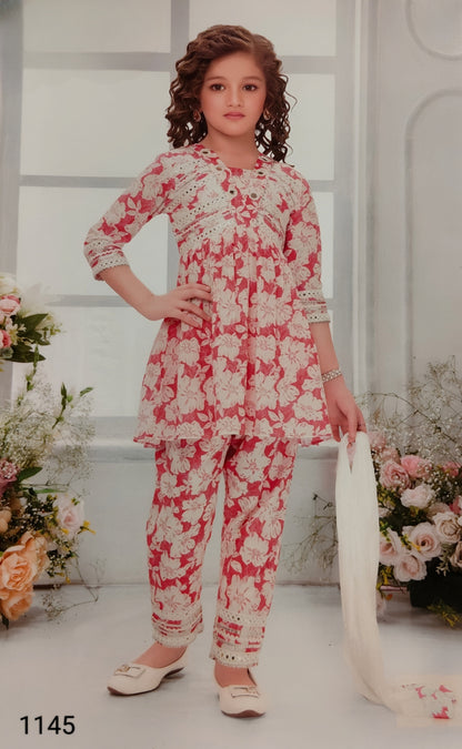 Pink Colour Chudidar(GE-GCHU_1145)