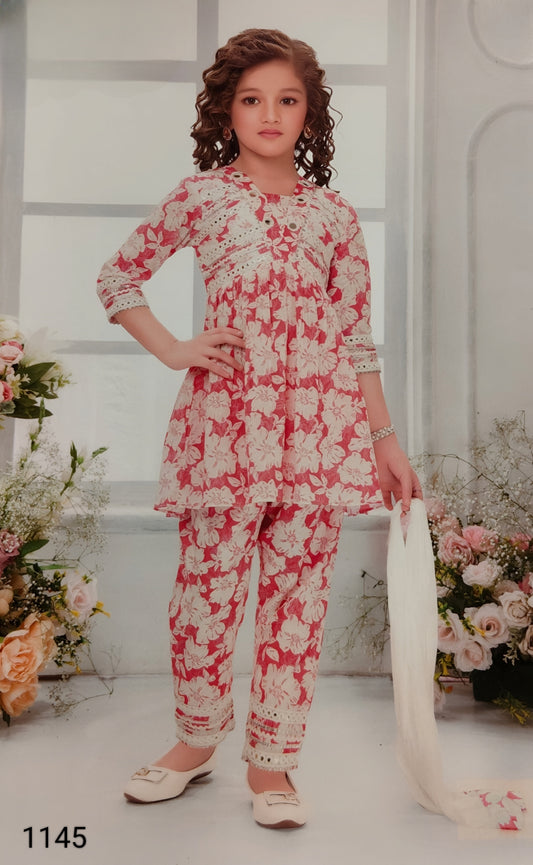 Pink Colour Chudidar(GE-GCHU_1145)