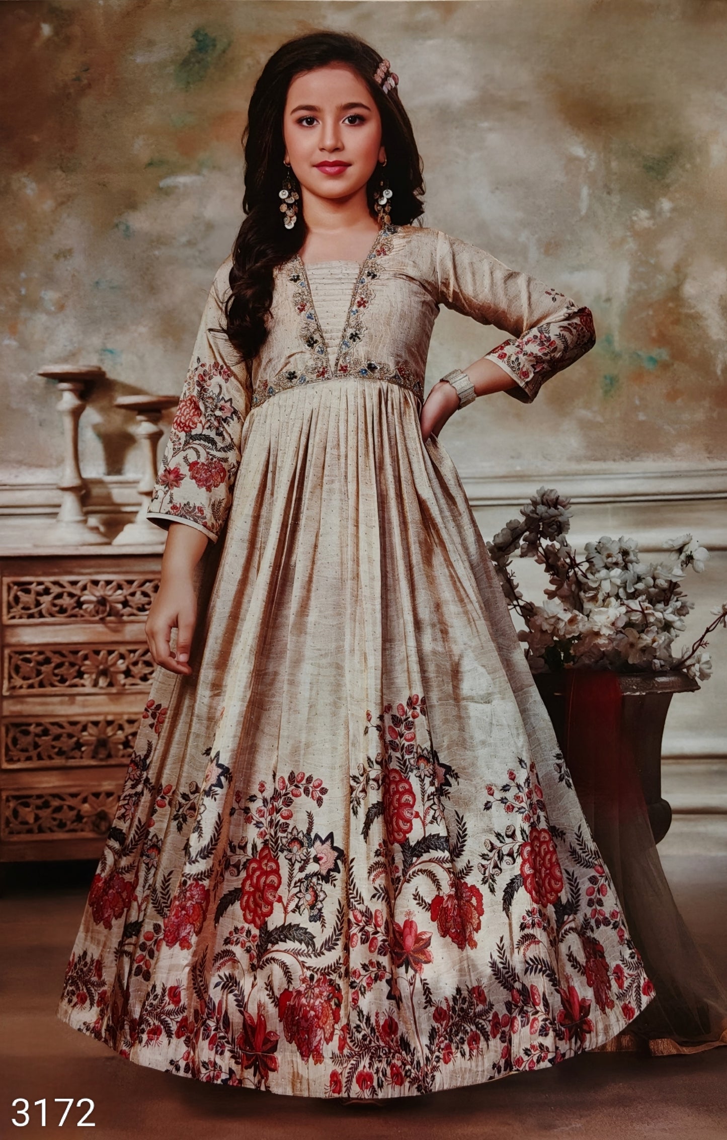 Gold Colour Gown(GE-GGWN_3172)