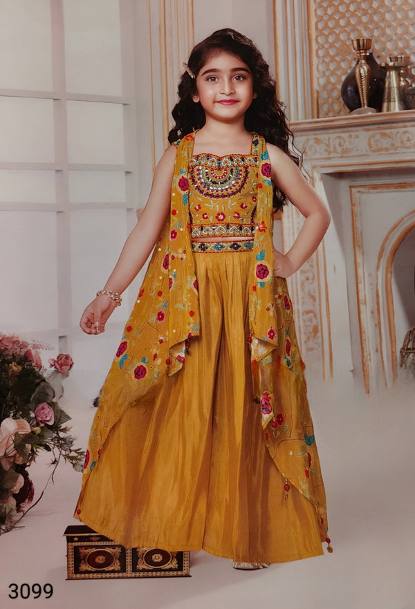 Mustard Colour Plazo Set(GE-GPZS_3099)
