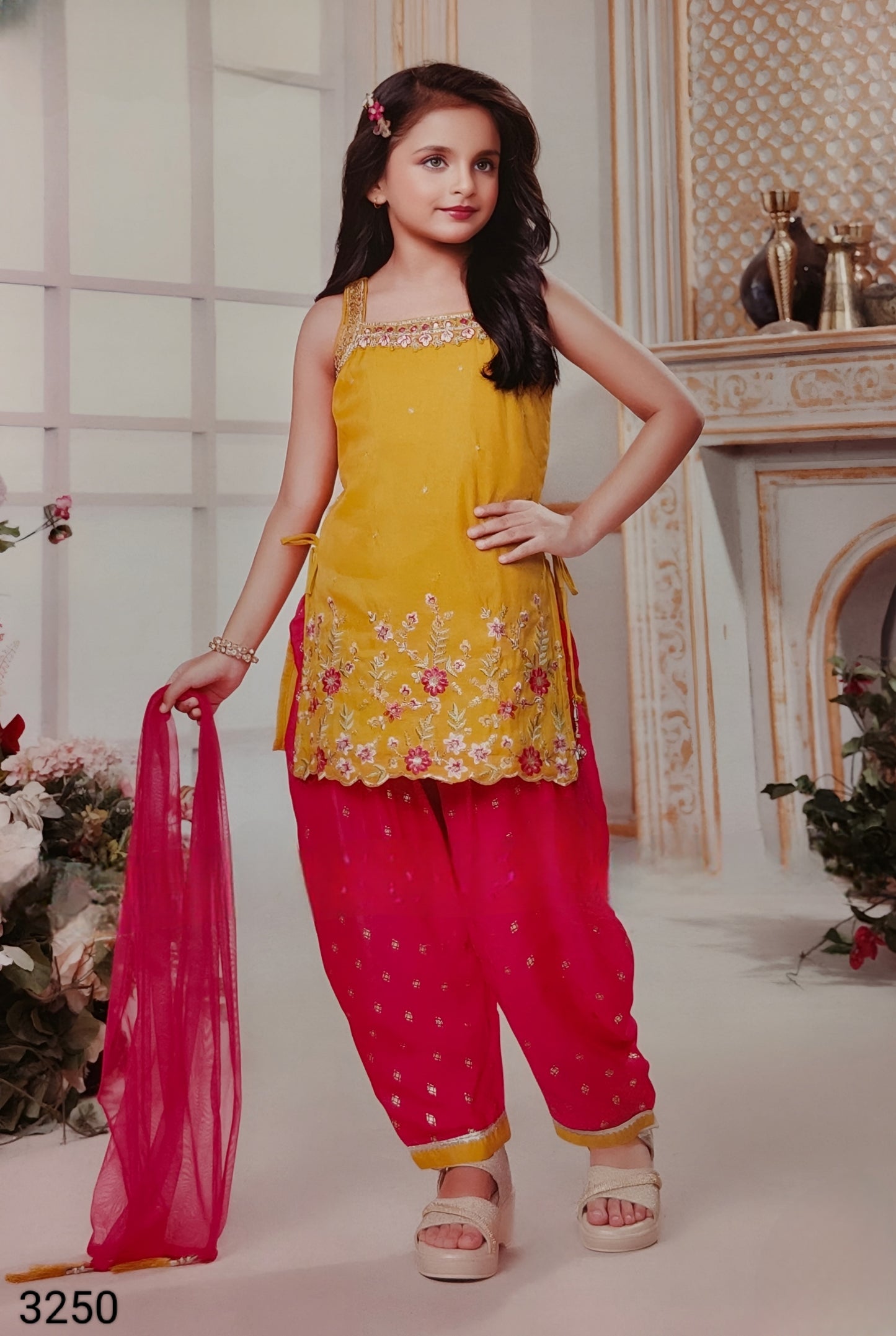 Mustard Colour Chudidar(GE-GCHU_3250)