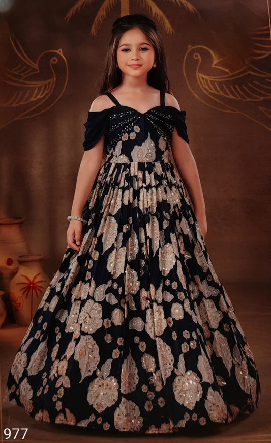 Blue Colour Gown(GE-GGWN_977)