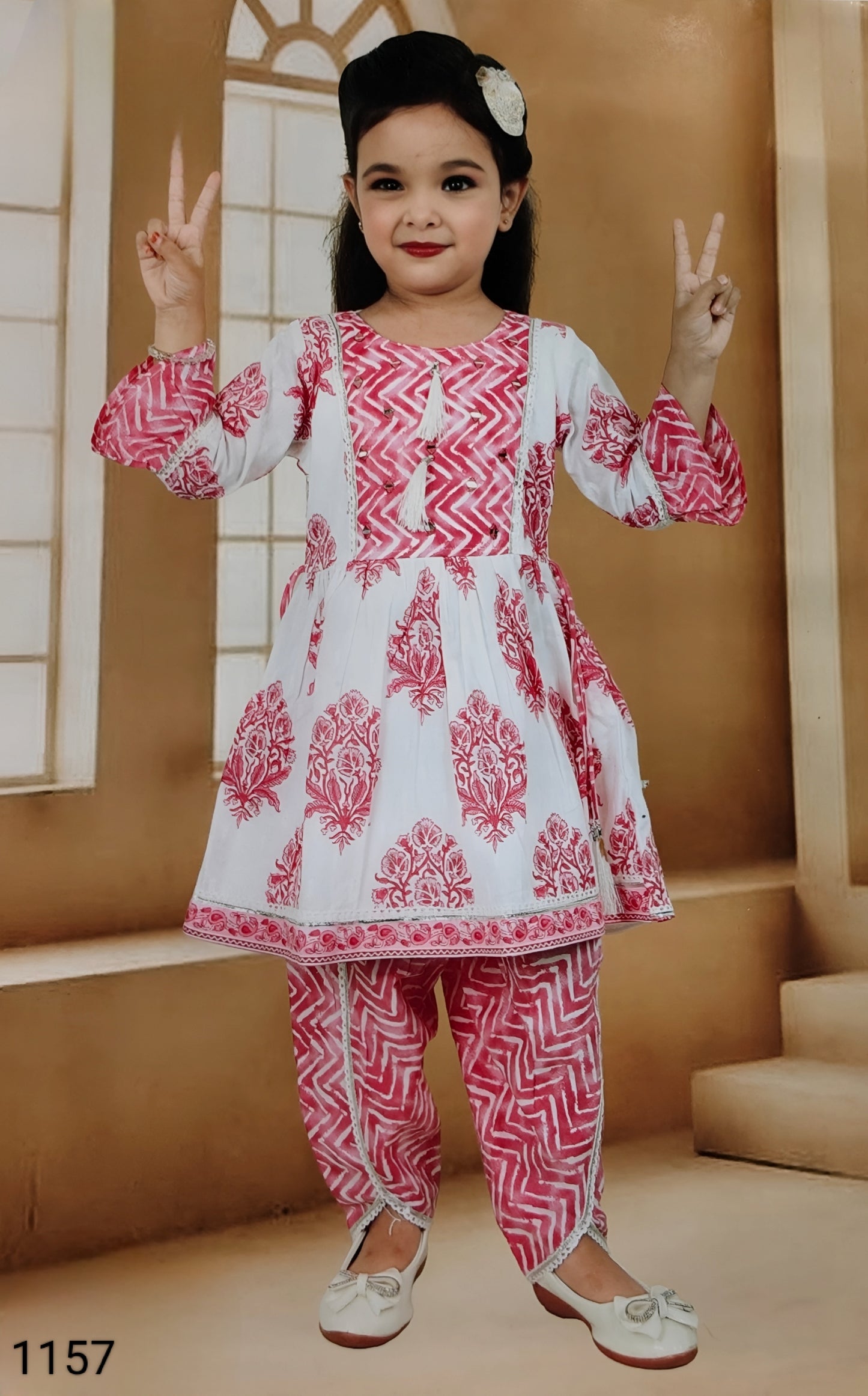 Pink Colour Chudidar(GE-GCHU_1157)