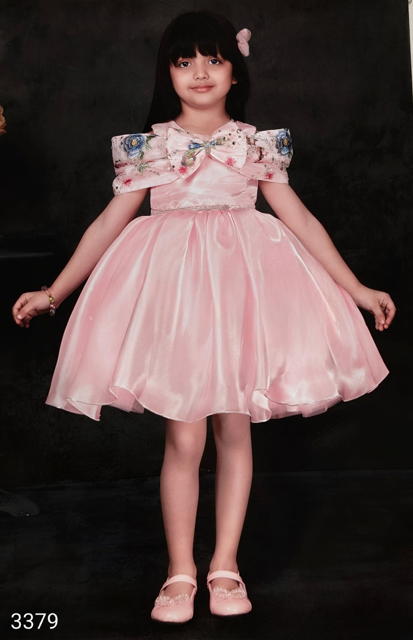 Pink Colour Party Frock(GE-GFRP_3379)