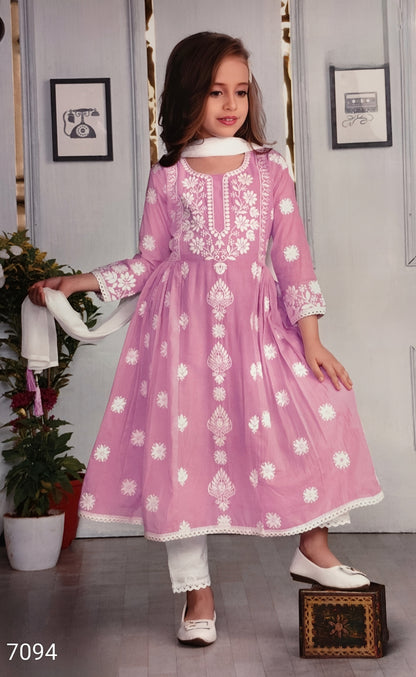 Purple Colour Chudidar(GE-GCHU_7094)