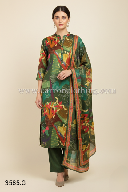 Multi Colour Kurti Set(LC-WKIS_3585.G)