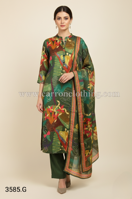 Multi Colour Kurti Set(LC-WKIS_3585.G)