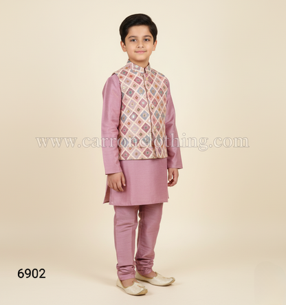 Onion Pink Colour Jacket Kurta Set(BE-BBUS_6902)