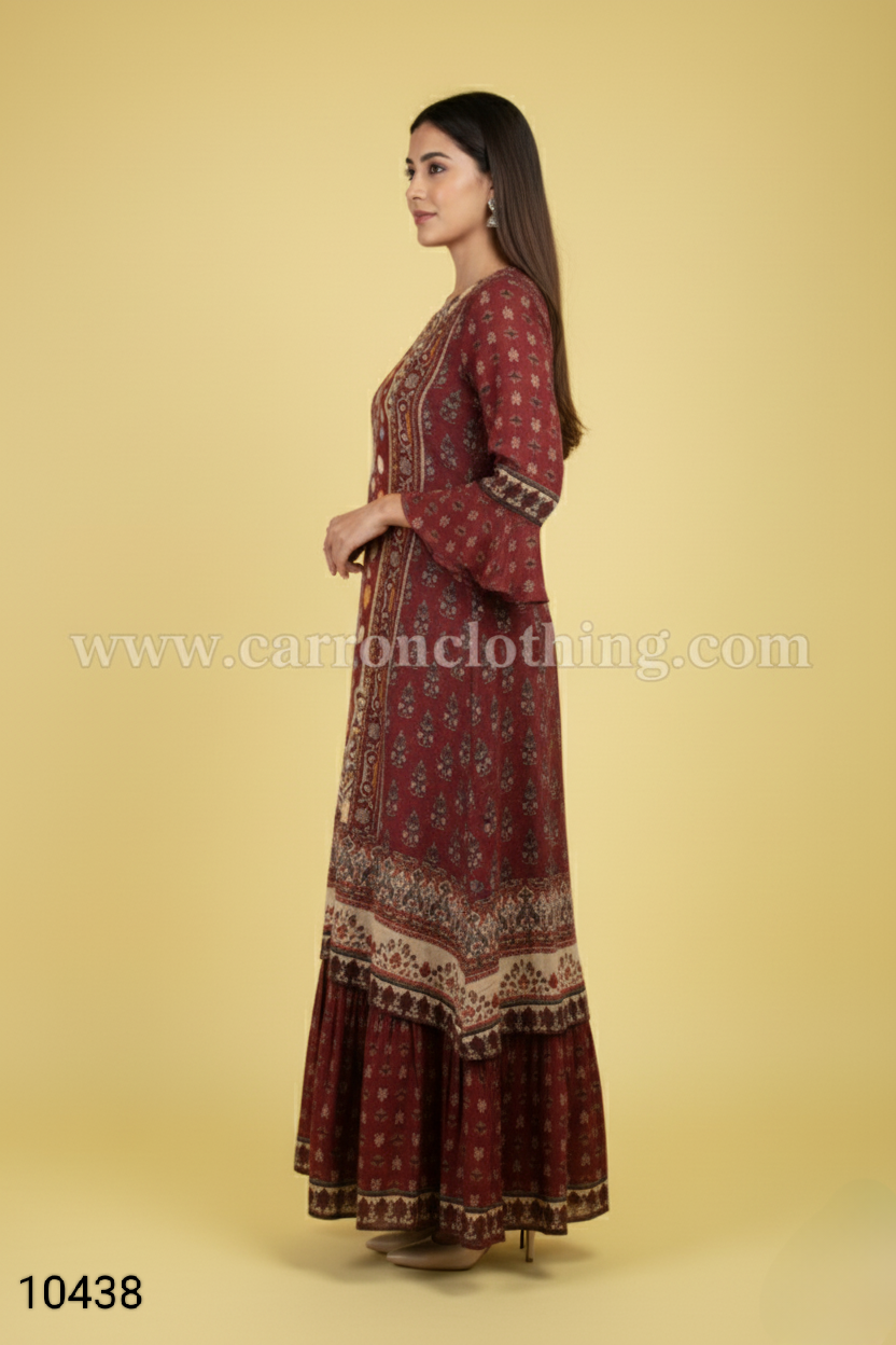Maroon Colour Kurti(LC-WKIC_10438)