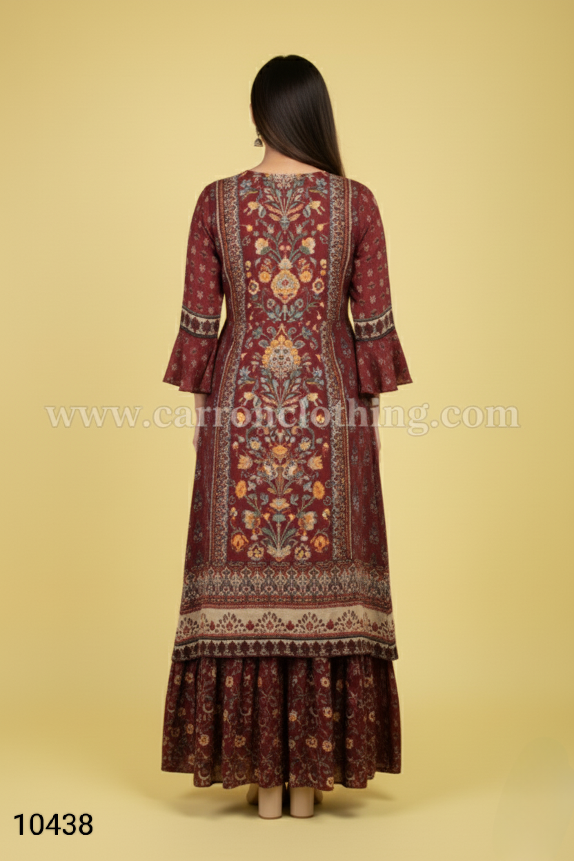 Maroon Colour Kurti(LC-WKIC_10438)
