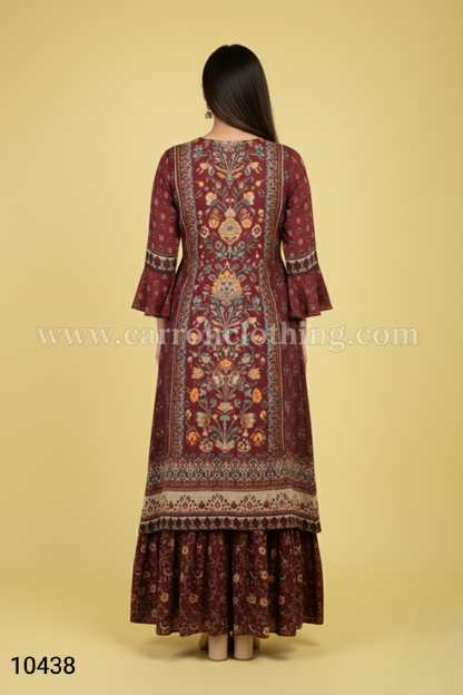 Maroon Colour Kurti(LC-WKIC_10438)