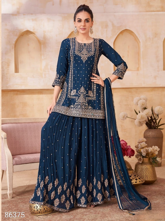 Black Colour Plazo Set(LE-WPZS_86375)