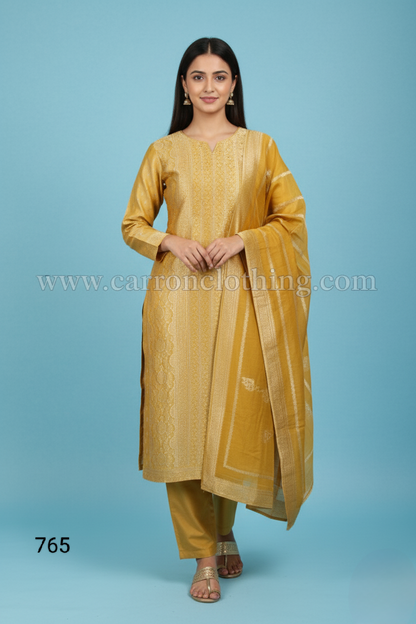 Mustard Colour Kurti Set(LC-WKIS_765)