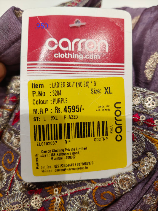 #NDUS Purple Colour Plazo Set(LE-WPZS_3204)