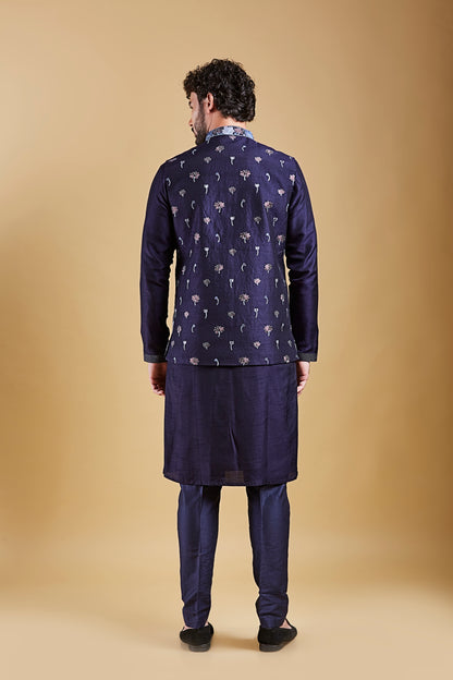 Navy Blue Colour Bundi Set(ME-MBUS_JS-667)
