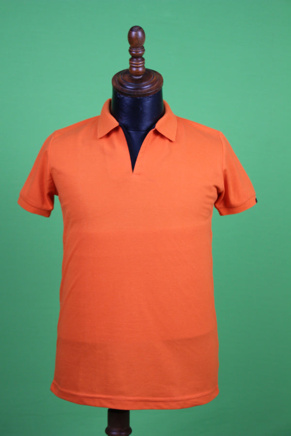 Orange Colour T-Shirt (MC-01_CR-QB-12)