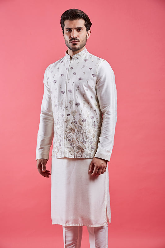 Cream Colour Bundi Set(ME-MBUS_JS-667)